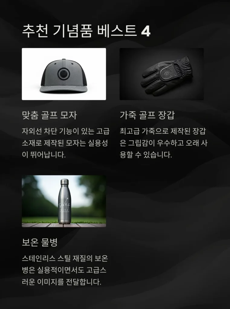 골프대회 추천 기념품