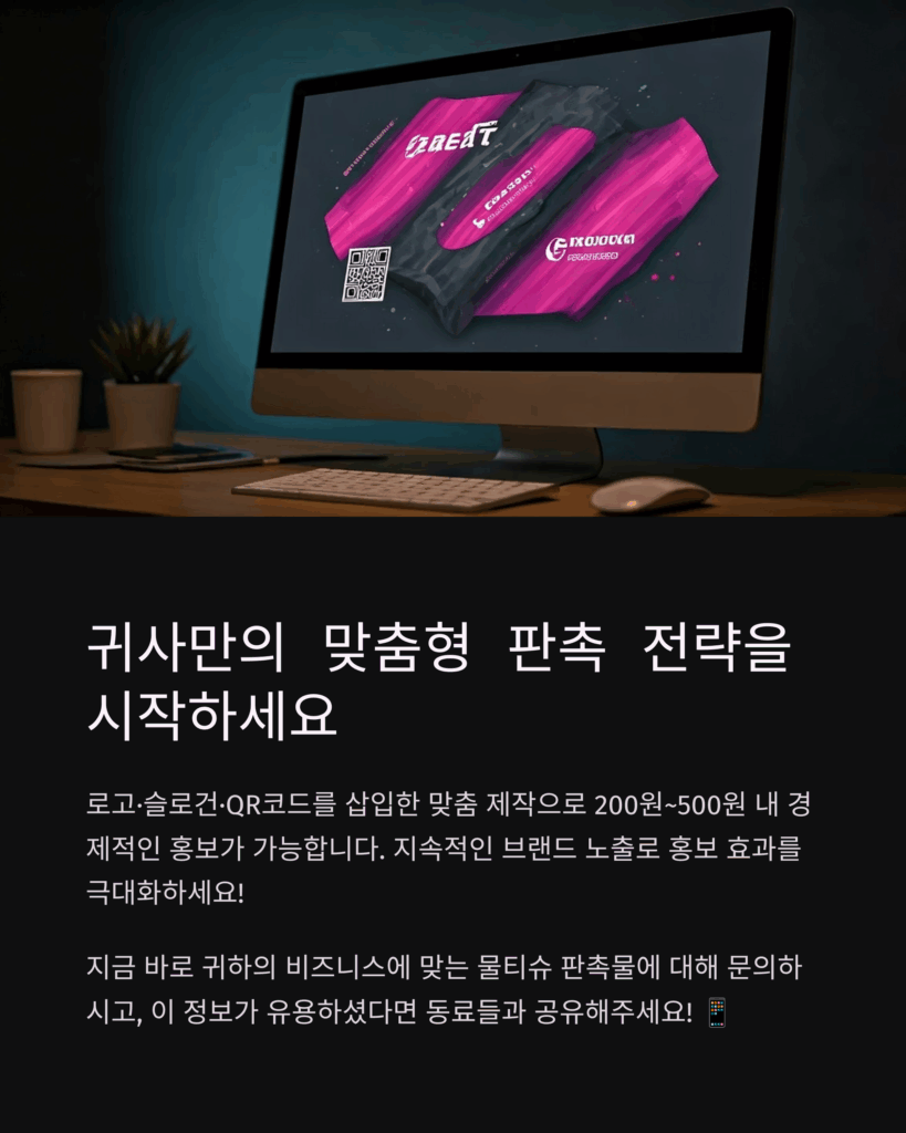 홍보용 물티슈 제작 판촉넷과 함께 하세요!
